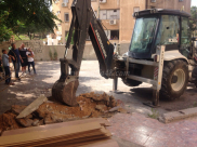 فيديو: جرافات البلدية تهدم أجزاء من بيت السيدة أم آدم ياغي بيافا